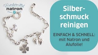 Wie SILBERSCHMUCK reinigen mit Natron [upl. by Avenej]