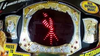 WWE Championship Belt Electrovision Spinning Lights [upl. by Kall]