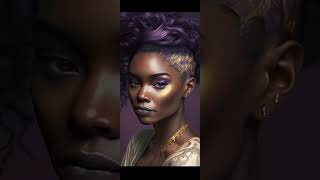 Beautiful Black Women Gold and Purple [upl. by Mcclenon]