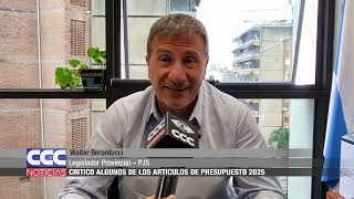 05 Berarducci criticó algunos de los artículos de Presupuesto 2025 [upl. by Katherin]