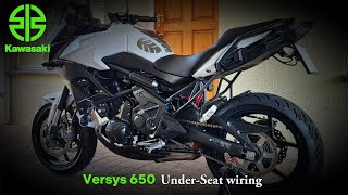 Kawasaki Versys 650 underseat wiring [upl. by Orelu]