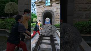 Thomass track was blocked by rocks🪨3D special Effects3d animation shorts3dvideo [upl. by Morentz]