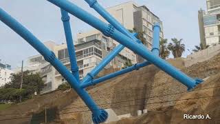 AVANCES  Puente Turístico Peatonal Armendáriz Miraflores Barranco [upl. by Notreve]