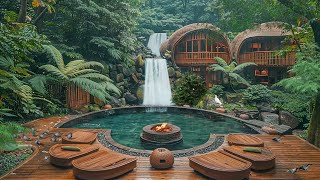 Zen Garden In Forest Ambience Natural Sound For Meditation Healing Unwind Birdsongs Waterfall [upl. by Assyl584]