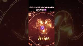 Aries Mhonividente Horóscopos del Mes de Noviembre [upl. by Hare235]