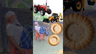 Rounding coconut biscuits to Alto Rollar Jcb amp Tractor  Vehicles names magic video [upl. by Nahtam610]