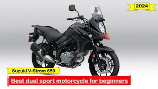 2024 Best dual sport motorcycle for beginners Suzuki V Strom 650 [upl. by Ahouh]