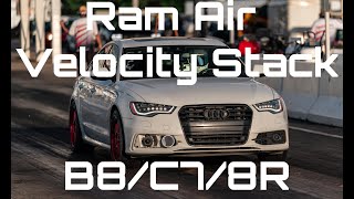 MORE AIR Ram Air Velocity Stack for Audi B8C78R [upl. by Bokaj]