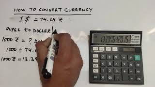 currency conversion Dollar to Rupees amp Rupees to Dollar  How to convert dollar into rupees [upl. by Aihsemek929]