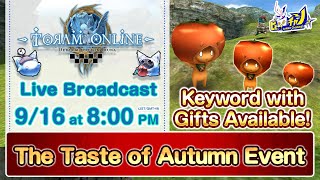 Toram Online｜【Special Giftouts】Taste of Autumn Event Point Showdown 963 [upl. by Buyse192]