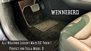 WENNEBIRD Carpet Floor Mats  AllWeather Luxury for 2024 Tesla Model 3 Highland [upl. by Paradies]