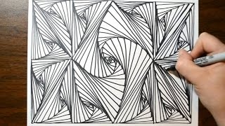 Cool Sketch Doodle Technique  Drawing a Random Pattern [upl. by Nekial386]