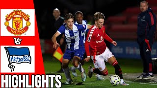 Manchester United vs Hertha Berlin  All Goals amp Highlights  U21 International Cup  010924 [upl. by Ireland]