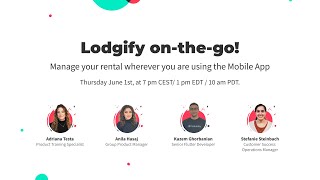 Lodgify Mobile App Manage Your Vacation Rentals On the Go  Webinar [upl. by Mcclimans]