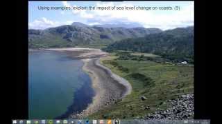 Impact of sealevel change on coasts GCSE [upl. by Nwahsuq819]