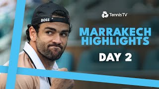 Berrettini Wawrinka amp Goffin All Feature  Marrakech 2024 Day 2 Highlights [upl. by Gnilhsa]