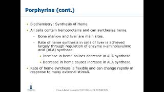 Clinical Chemistry Porphyrins and Myoglobin [upl. by Emerald]