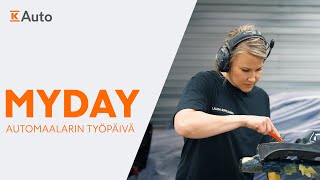 Automaalarin päivä  KAuton My Day sarja Mitä automaalarin työhön kuuluu [upl. by Dnomse988]