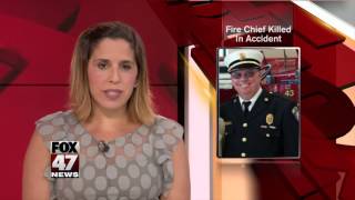 Fire chief fatally struck by vehicle along I94 in Michigan [upl. by Nelra146]