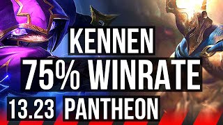 KENNEN vs PANTH TOP  75 winrate Godlike 938 Rank 15 Kennen  NA Challenger  1323 [upl. by Mikeb]