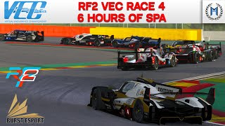 rFactor 2 Online Virtual Endurance Championship  6 Hours of SpaFrancorchamps [upl. by Suivatna]