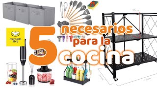 5 PRODUCTOS INDISPENSABLES para COCINA 🤝 Mercado Libre  HAUL [upl. by Sylram]