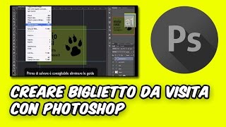 Creare biglietto da visita con photoshop [upl. by Nnylidnarb]