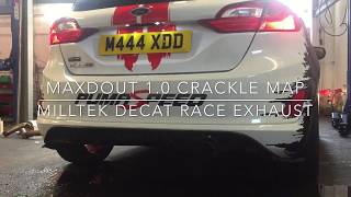 MAXDOUT 10 Fiesta Crackle Map with Milltek decat Race Exhaust [upl. by Ajay]