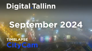 DigitalTallinn CityCam Timelapse  September 2024 [upl. by Tanitansy]