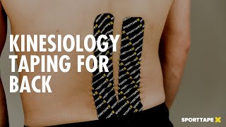 Kinesiology Taping for LOWER BACK Pain amp Stiffness  How To Apply K Tape for Lower Back [upl. by Florencia]