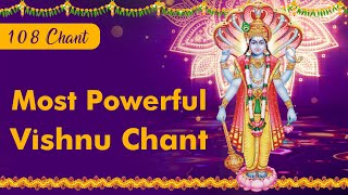 Sri Rama Rama Rameti Rame Raame manorame  Most Powerful Vishnu Chant 108 Times  Powerful Mantras [upl. by Chobot707]