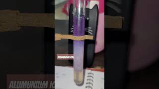 ALUMUNIUM ION CONFIRMATORY TEST bluelakeformation alumuniumionformation lithmussolution colour [upl. by Nancey141]