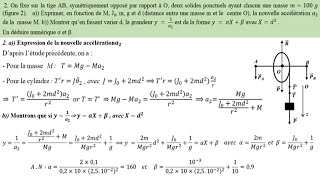 Détermination de moment dinertie  Dynamique de rotation  extrait BAC S1 TC [upl. by Shumway]