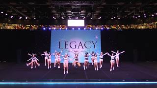 UCA Hellcats Cheerleading  Legacy University National Championships 2020 [upl. by Ahsinac]