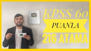 KPSS 60 PUANLA 216 MEMUR ALIMI LÄ°SE amp Ã–NLÄ°SANS amp LÄ°SANS MEMUR ATAMASI GAZÄ° ÃœNÄ°VERSÄ°TESÄ° ALIMI [upl. by Enyr]