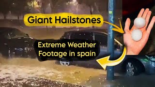 Unforgettable Hailstorm in Spain October 2024 Highlights [upl. by Fang162]