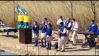 Part 1 The Waterstone College school band performs at the birthday celebration [upl. by Kilian]