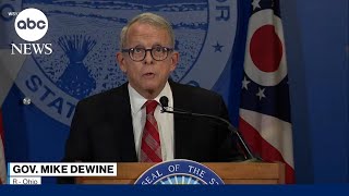 Ohio Gov Mike DeWine vetoes genderaffirming care trans sports ban [upl. by Olaznog380]