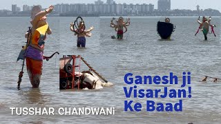 Ganesh Visarjan ho jaane Ke Baad  4K  Yeh Kya Girgaon Chowpatty Per Sab Murthy Khade Hai😲 [upl. by Richer777]