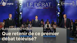 Élections en France  premier débat télévisé des législatives  24•60 [upl. by Karolina]