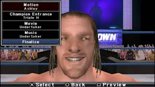 WWE SVR 2009 PSP Dev model test animation 2 [upl. by Ybor]