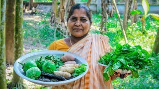 Vegetable Recipe 4 Mixed Vegetable Cooking by Village Food Life [upl. by Nylirehc]