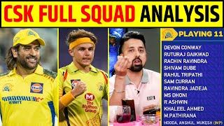 CSK FULL SQUAD ANALYSIS AFTER IPL 2025 MEGA AUCTION CSK BEST PLAYING 11 IPL 2025 [upl. by Mariko]