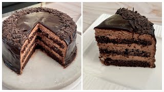 Best Chocolate Cake Recipe Easy Chocolate Cake Recipe Eggless and Without Oven Birthday Cake [upl. by Bartel]