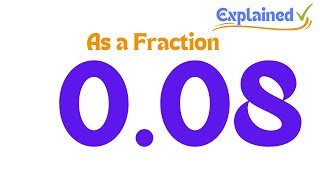 008 as a Fraction simplest form [upl. by Heindrick]