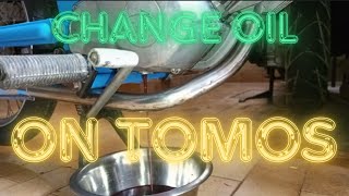 Transmission oil change on TOMOS 3M [upl. by Arytal874]