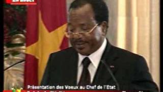 discours president Paul Biya presentation voeux fin dannée 2009 [upl. by Jessica]