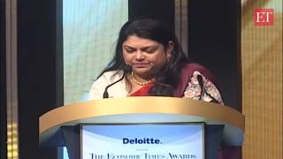 ET Businesswoman of the Year 2019 Nykaa’s Falguni Nayar’s full speech [upl. by Akenehs]