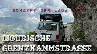 LADA NIVA Offroad Westalpen 2024 komplette ligurische Grenzkammstraße [upl. by Danaher]