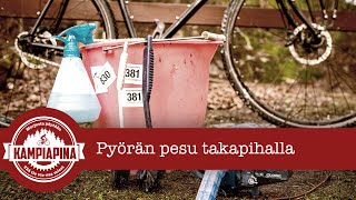 Pyörän pesu kerrostalon takapihalla [upl. by Accire]